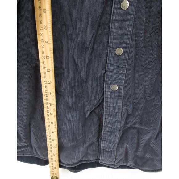 VINTAGE LL Bean Shirt XXL Corduroy Fleece Lined Shacket Field Work * - Picture 4 of 10